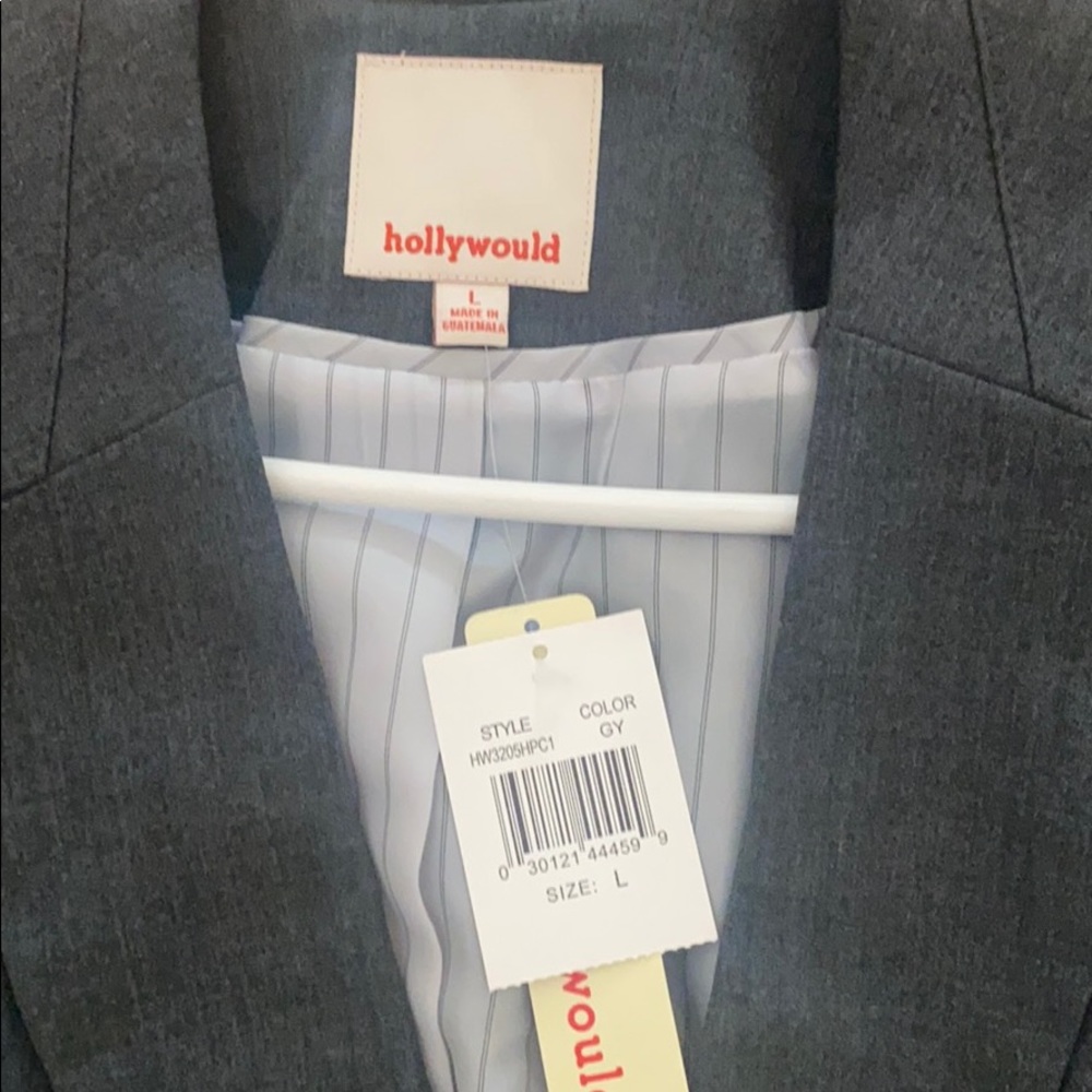 Gray single button blazer - Picture 2 of 7